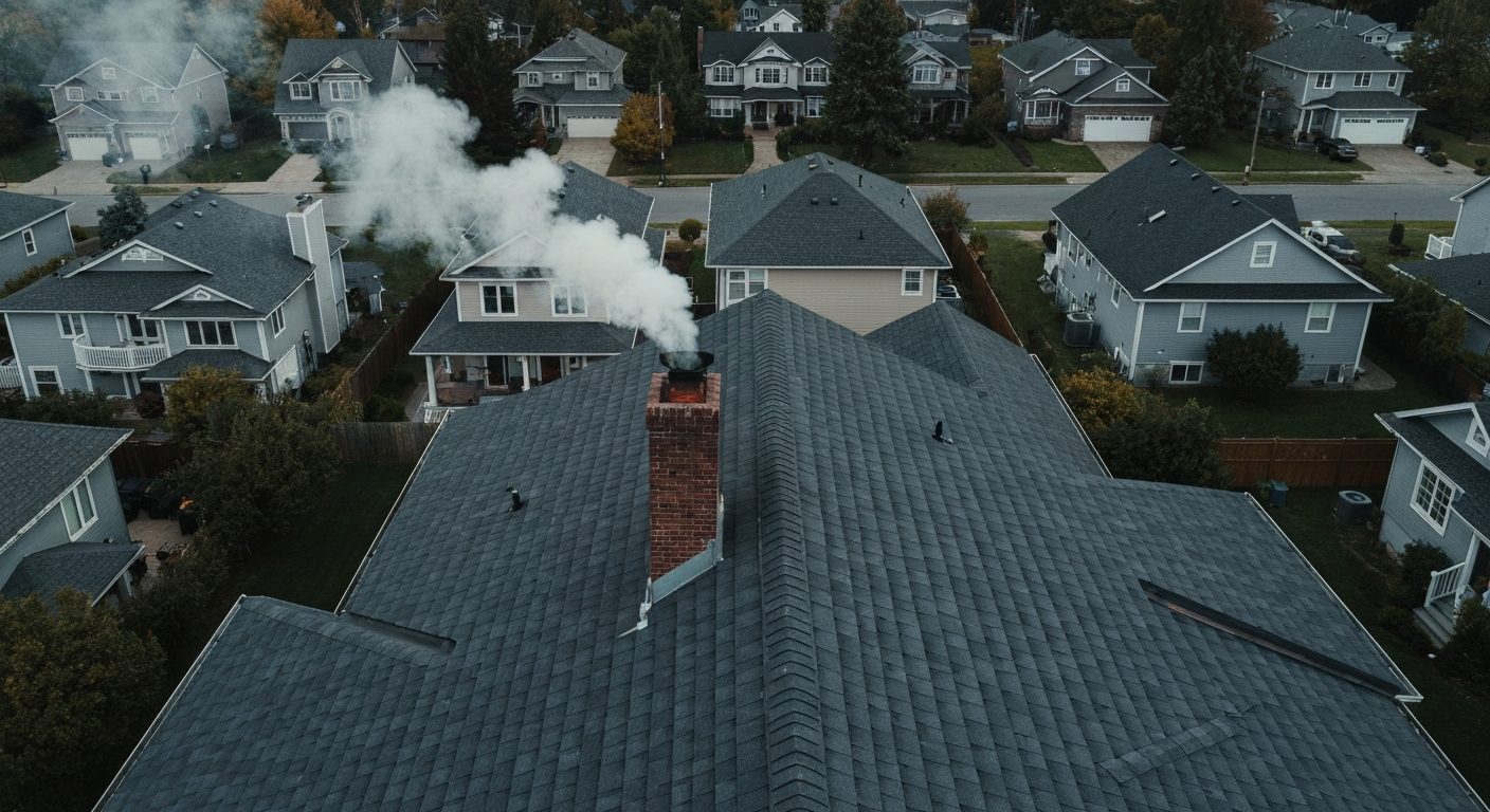 Drone roof view